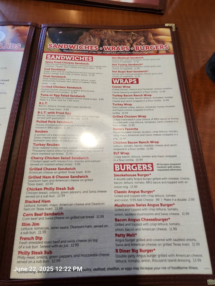 R Diner Menu - Image 6